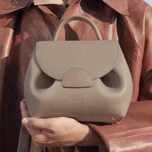 Polene Numero Un Nano - Taupe (Textured Leather)